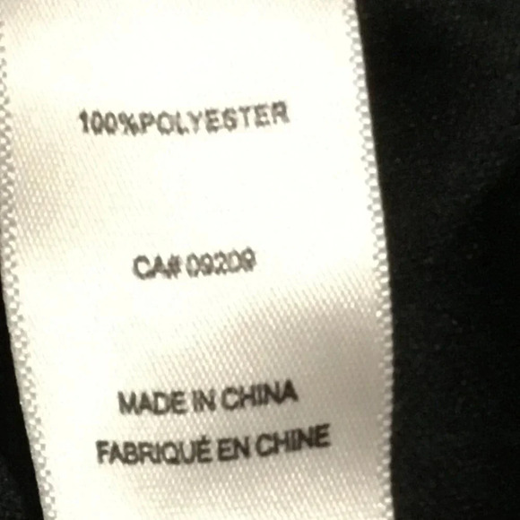 Cleo Petites Geometric Gray Purple Print Sheath Black Dress Sz 10 - Picture 11 of 11